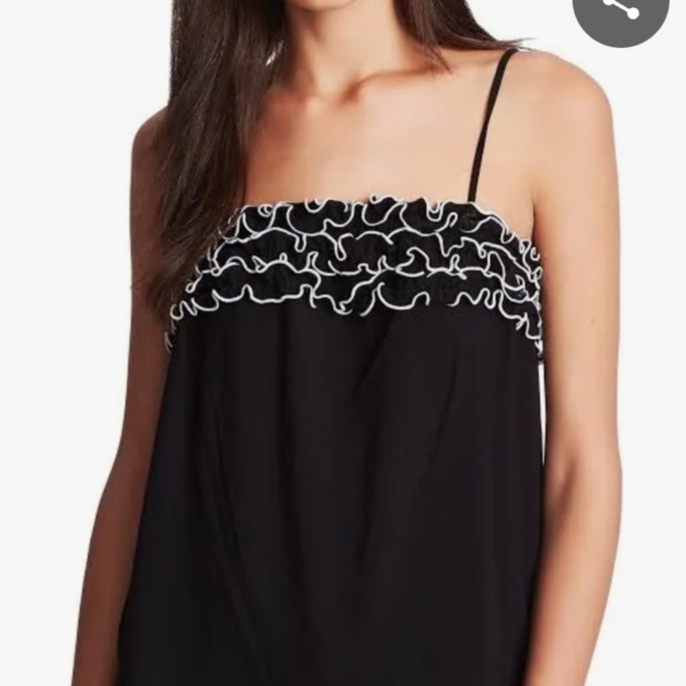CeCe Ruffled Spaghetti Strap Tank Top, Size: Small - Picture 2 of 6
